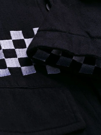 Shop Haider Ackermann Checkered Waistband Jacket In Black