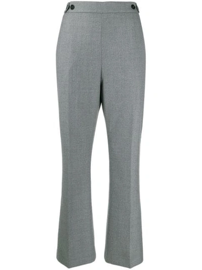 Shop Marni Flared Trousers In 00n38 Grey