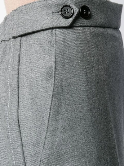 Shop Marni Flared Trousers In 00n38 Grey