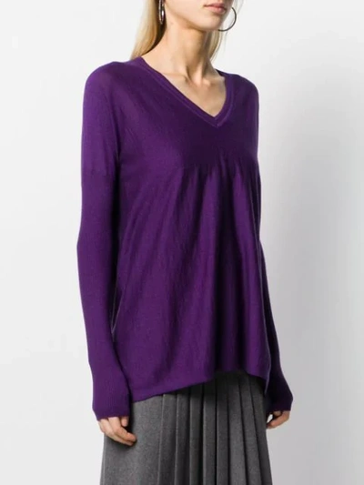 Shop Snobby Sheep Sophia Loose-fit Jumper In Purple