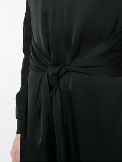 Shop Framed Metrópolis Midi Dress In Black