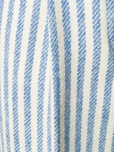 Shop Thom Browne University Stripe Heel Guard Trouser In 480 Light Blue