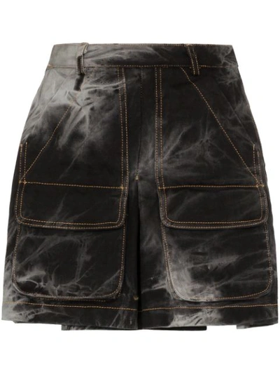 Shop Matthew Adams Dolan Dyed Mini Skirt In Black