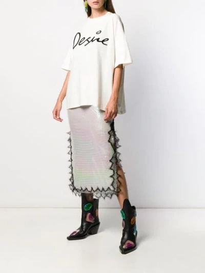 Christopher Kane Desire T-shirt In Neutrals