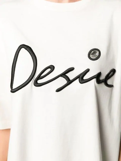 Shop Christopher Kane Desire T-shirt In Neutrals