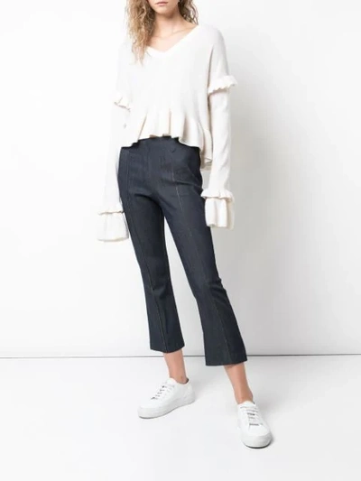 Shop Cinq À Sept Abigail Pullover In White