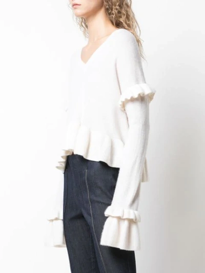 Shop Cinq À Sept Abigail Pullover In White