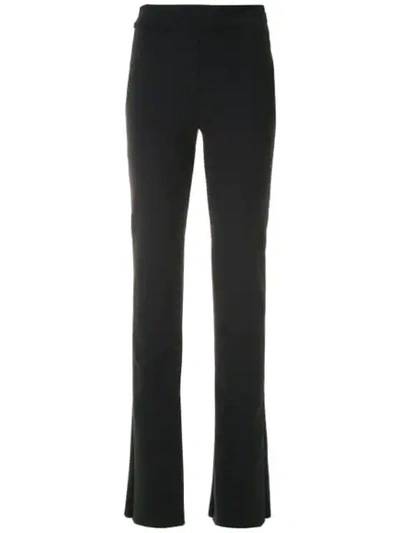 Shop Gloria Coelho Straight Trousers In Black