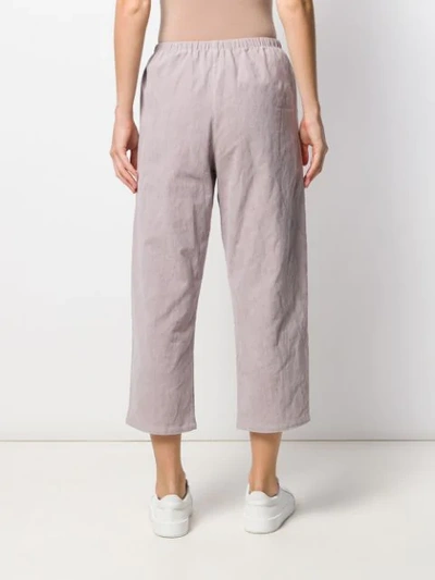 Shop Apuntob Crinkle-effect Track Pants In Pink