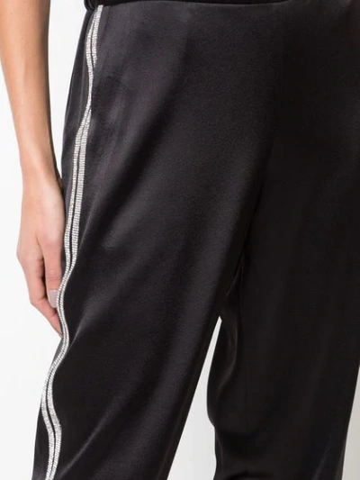 Shop Alice And Olivia Pete Cropped Trousers In Black