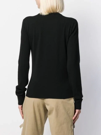 Shop Givenchy Logo-embroidered Knit Top In Black