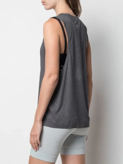 Shop Alo Yoga Heat Wave Tank Top In Grey