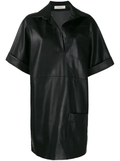 Shop Aeron Mini Shift Dress In Black