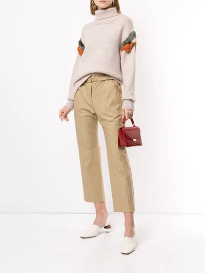 Shop Muller Of Yoshiokubo Wool Knitted Jumper In Neutrals