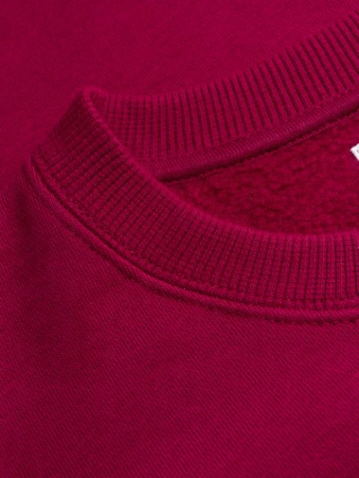 Shop Calvin Klein Logo Print Sweatshirt In Pink