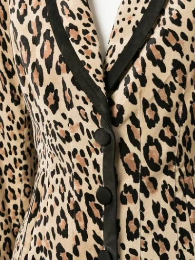 Shop Frame Leopard Print Blazer In Neutrals