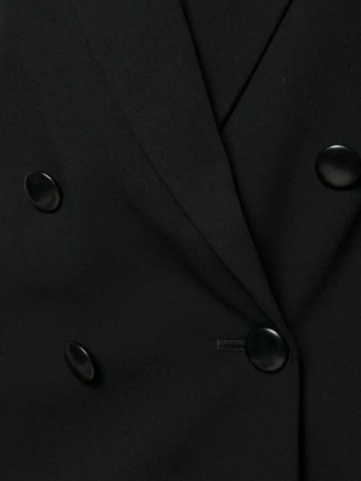 Shop Liu •jo Double-breasted Blazer In Black