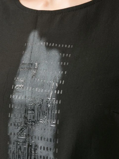 Pre-owned Fendi Printed Logo Straight-fit Dress In Black