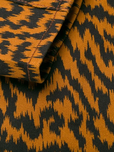 Shop Ulla Johnson Ikat Zebra Print Blouse In Brown