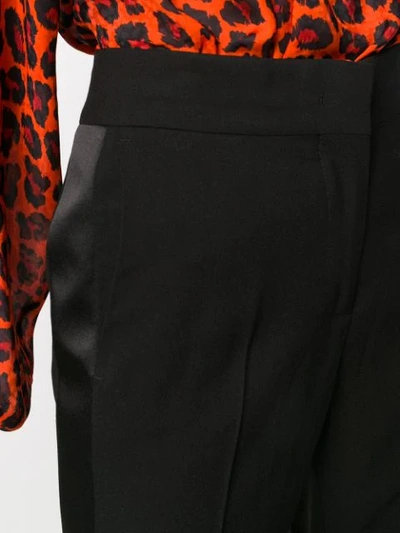 Shop Msgm High Waist Tailored Trousers In Black