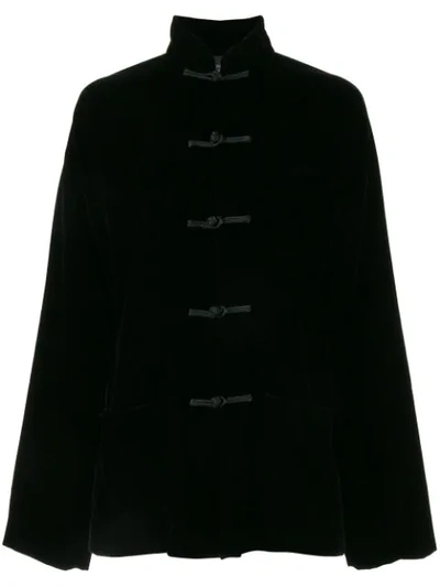 Shop Shanghai Tang Tang Jacket In Black