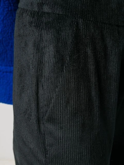 Shop Aalto Corduroy Flared Trousers In Black