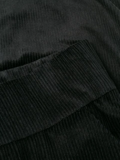 Shop Aalto Corduroy Flared Trousers In Black