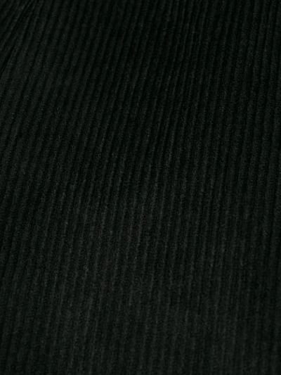 Shop Aalto Corduroy Flared Trousers In Black