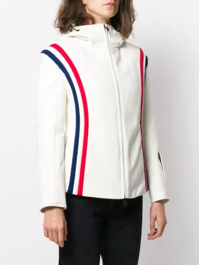 Shop Moncler Hooded Padded Jacket In White