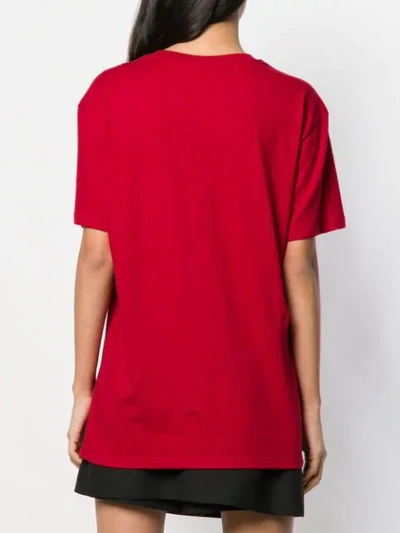 Shop Valentino Logo T-shirt - Red