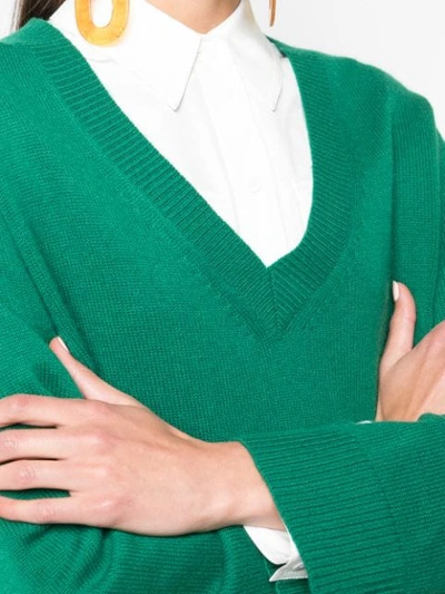 Shop Diane Von Furstenberg V-neck Jumper In Green