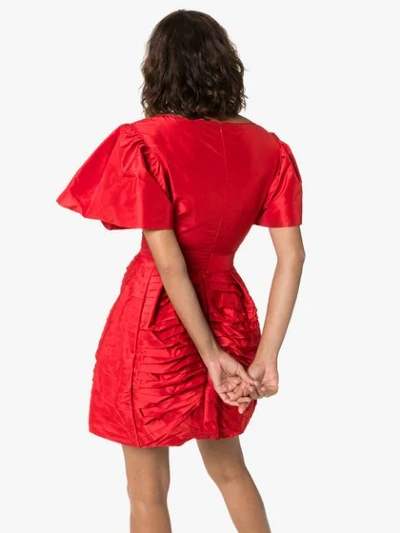 Shop Preen By Thornton Bregazzi Oksana Mini Dress In Ruby Red