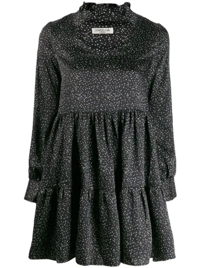 Shop Jovonna Gingathered Dress In Black