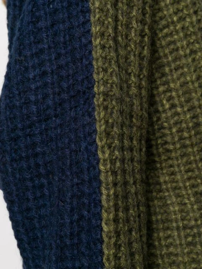 Shop See By Chloé Chunk Knit Jumper In Green