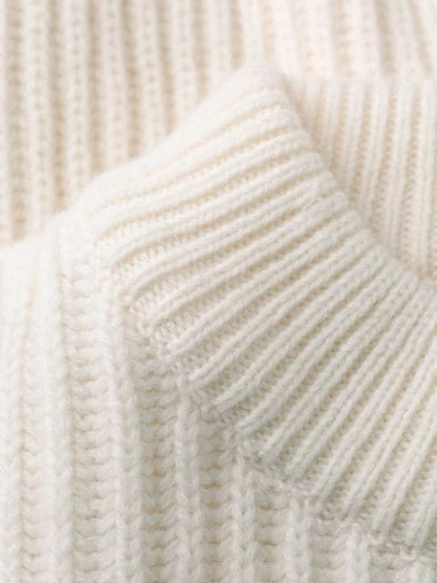 Shop Antonio Berardi Ribbed Jumper In Neutrals