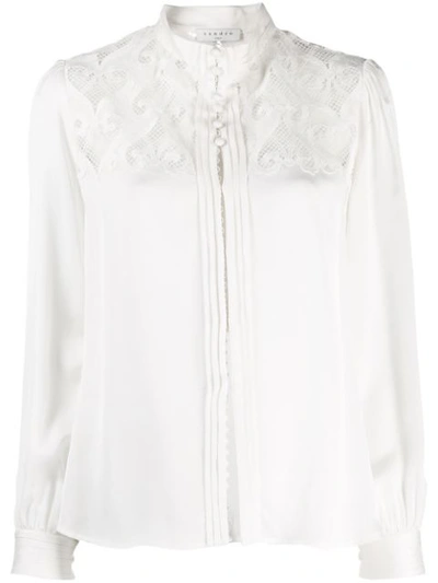 Shop Sandro Besticktes Hemd In White