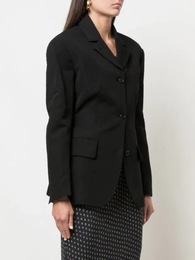 Shop Zanini Fitted Blazer In Black