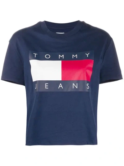 Shop Tommy Jeans Logo Print T-shirt In Blue