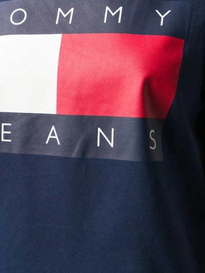 Shop Tommy Jeans Logo Print T-shirt In Blue