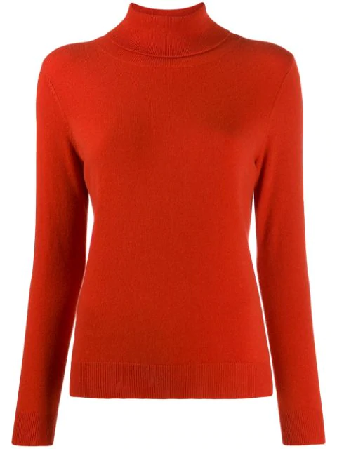 fine knit roll neck jumper
