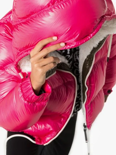 Moncler Grenoble Hufi Plume Nylon Down Jacket In Pink | ModeSens