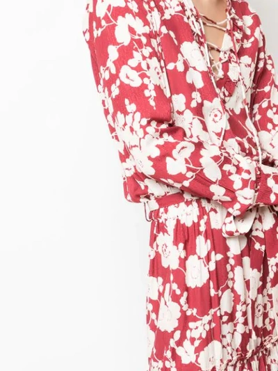 Shop Alexis Ambrosia Floral-print Dress In Red