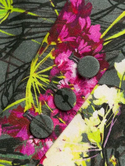 Shop Blumarine Single-breasted Floral-print Blazer In 178 Multicolor