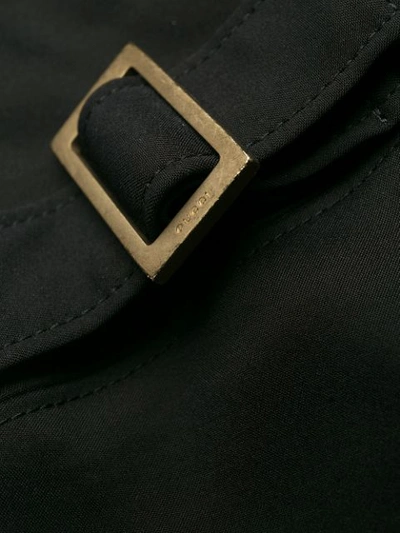 Pre-owned Gucci 侧扣环小喇叭长裤 In Black