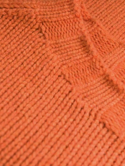 Shop Aragona Knitted Cashmere Jumper In Orange