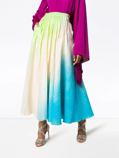 Shop Roksanda Ambra Printed Midi Skirt - Green