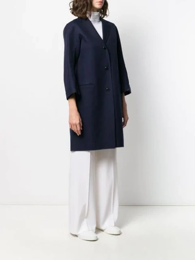 Shop Jil Sander Slim-fit Button Up Coat In 402