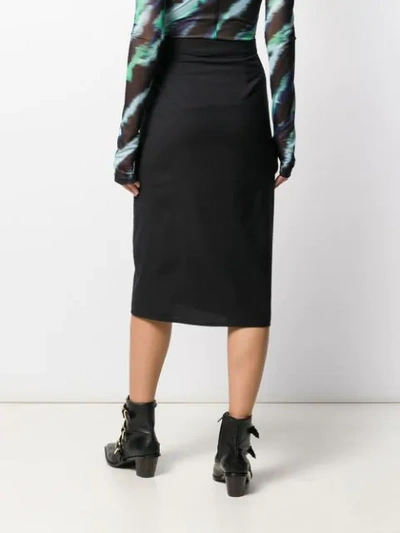 Shop Cotélac Midi Pencil Skirt In Black