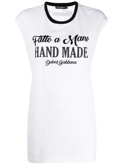 Shop Dolce & Gabbana Hand Made Print T-shirt In White