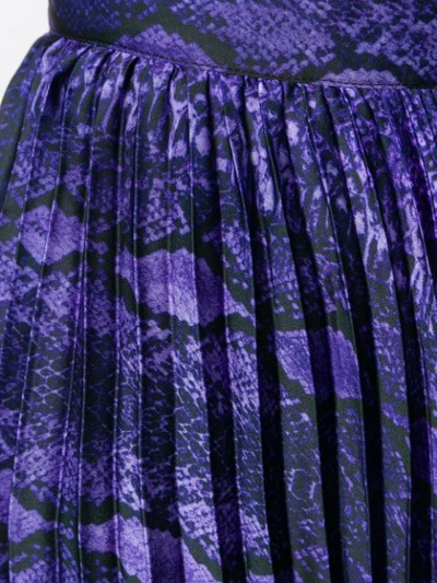 Shop Andamane Pleated Midi Skirt In Purple
